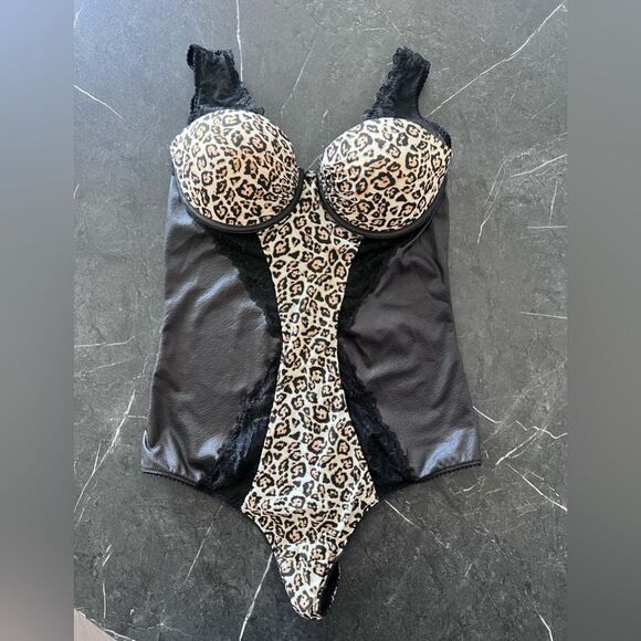 Jolidon Clandestine Body Animal Print Size 85B 38B NWT - Picture 5 of 10